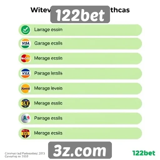 Métodos de pagamento aceitos pelo 122bet