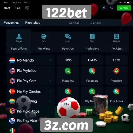 Recursos disponíveis no 122bet para jogadores