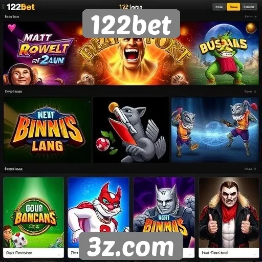 A variedade de jogos oferecidos no 122bet